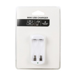 Chargeur de piles compact 1 pile AA + 1 pile AAA - Centrale Brico
