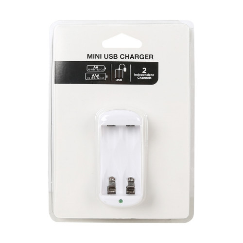 Chargeur de piles compact 1 pile AA + 1 pile AAA - Centrale Brico