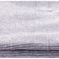 Plaid Chenille, bleu l.130 x L.170 cm - Centrale Brico