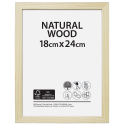Cadre Brut, l.18 x H.24 cm, bois naturel de marque Centrale Brico, référence: B6410200