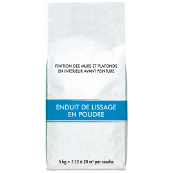 Enduit de lissage 5 kg en poudre, pour plaque de plâtre - Centrale Brico