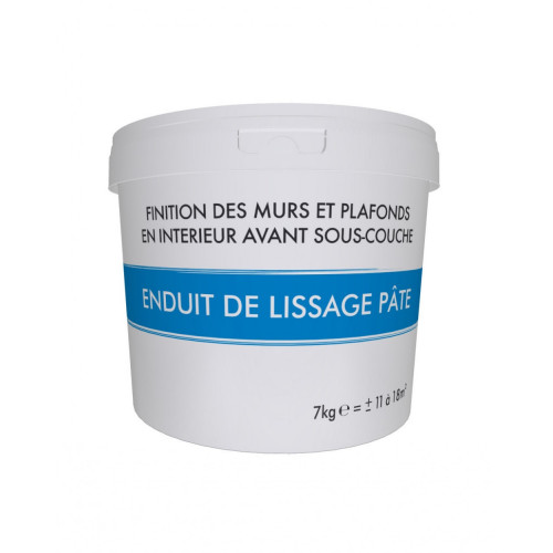 Enduit de lissage 7 kg en pâte, pour mur intérieur - Centrale Brico