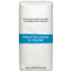 Enduit de rebouchage 15 kg en poudre, pour plaque de plâtre - Centrale Brico