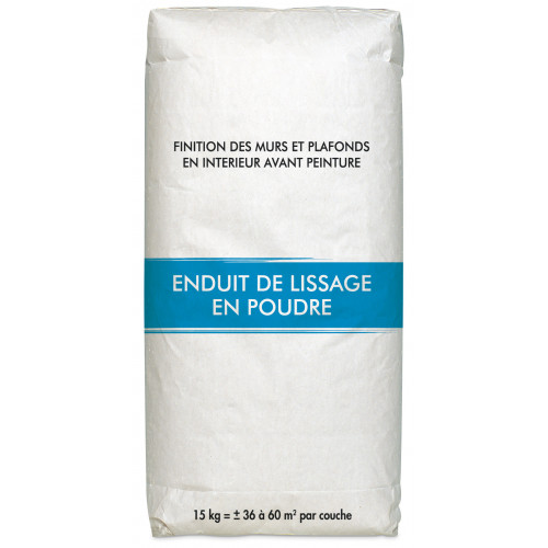 Enduit de rebouchage 15 kg en poudre, pour plaque de plâtre - Centrale Brico