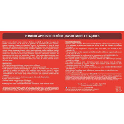 Peinture appui de fenêtre Mate velouté OXI, meulière, 1l - OXI