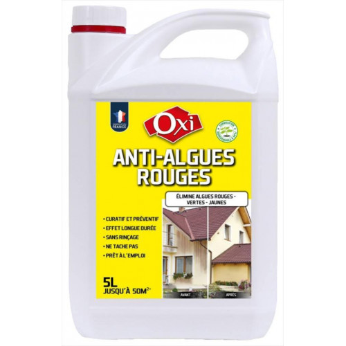 Traitement façade OXYTOL, 5 L Spécial Algues-rouges - OXI