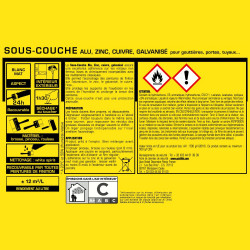 Sous-couche aluminium, zinc, cuivre, galvanisé JULIEN, 0.5 l - Julien