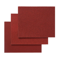 Lot de 10 feuilles abrasives pour ponceuse manuelle, grains assortiment de marque Centrale Brico, référence: B6419400