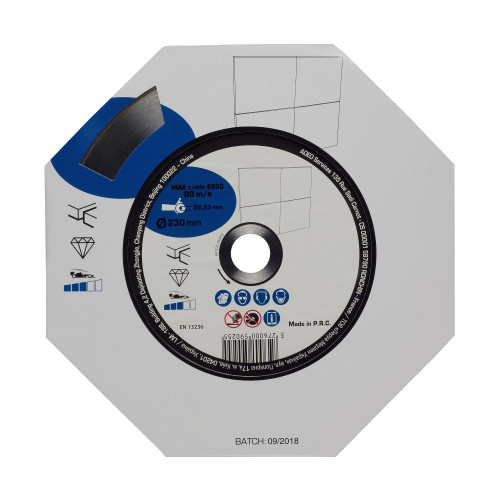 Disque diamant céramique pour carrelage, Diam.230 mm - Centrale Brico