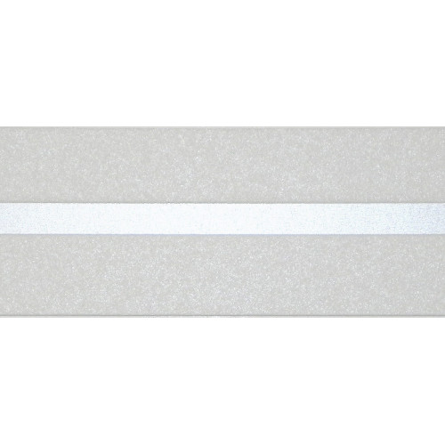 Galon, vinyle expansé adhésive Liseret argent, l.4 cm x L.10 m, blanc - Centrale Brico