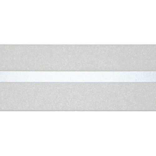 Galon, vinyle expansé adhésive Liseret argent, l.4 cm x L.10 m, blanc - Centrale Brico