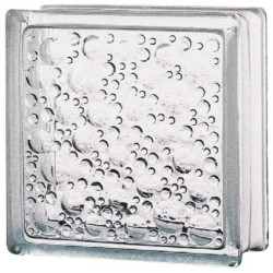 Brique de verre, transparent bullé brillant de marque Centrale Brico, référence: B6424900