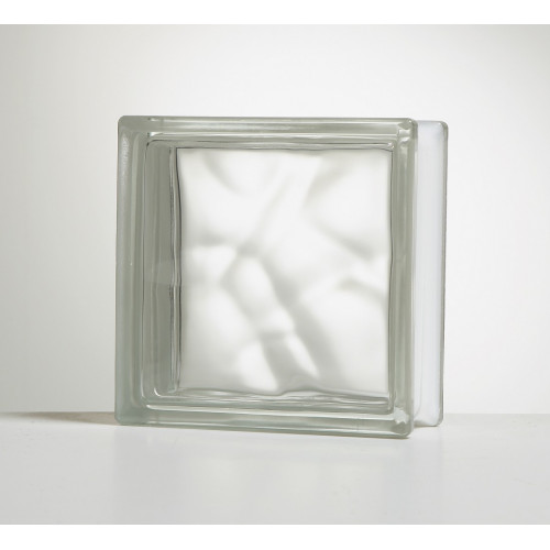 Brique de verre, transparent ondulé brillant - Centrale Brico