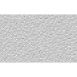 Décor mur medio relief blanc brillant l.9.2 x L.40 cm, Frosty - Centrale Brico