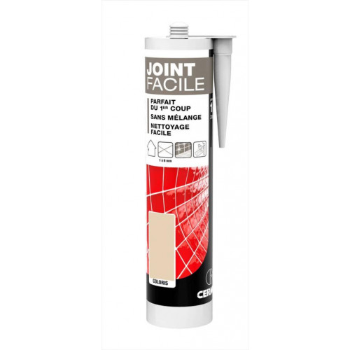 Joint pâte carrelage CERMIX beige 310 ml Joint facile beige 1m² - Centrale Brico