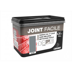 Joint pâte carrelage CERMIX gris moyen 0.75 kg, 2.5 m² Joint facile gris moyen 2 de marque CERMIX, référence: B6434500