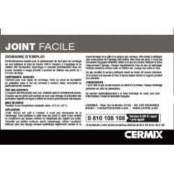 Joint pâte carrelage CERMIX gris moyen 0.75 kg, 2.5 m² Joint facile gris moyen 2 - CERMIX