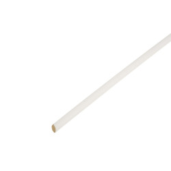 Quart-de-rond médium (MDF) arrondi blanc, 14 x 14 mm, L. 2.44 m de marque Centrale Brico, référence: B6438200