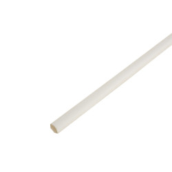 Quart-de-rond médium (MDF) arrondi blanc, 18 x 18 mm, L. 2.44 m de marque Centrale Brico, référence: B6438300
