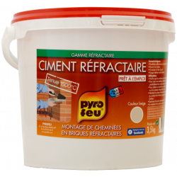 Ciment réfractaire, PYROFEU, 3.5 kg de marque PYROFEU, référence: B6438700