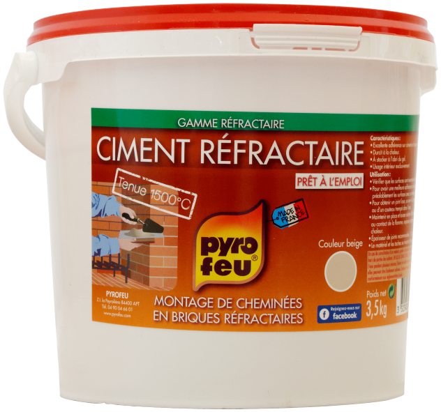 Ciment réfractaire, PYROFEU, 3.5 kg