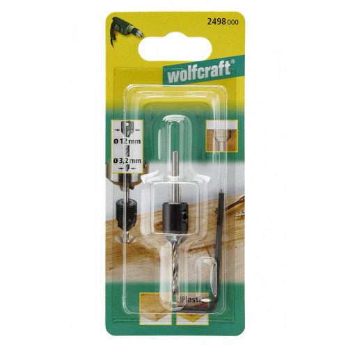 Perforateur bois multimatériau, Diam.3.2 mm WOLFCRAFT - WOLFCRAFT