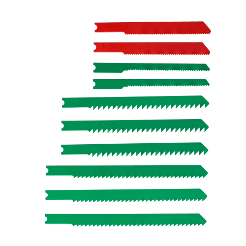 Lot de 10 lames en U pour bois et métaux coupe droite 1.5-30 mm - Centrale Brico