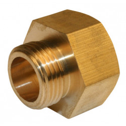 Mamelon à visser laiton M 20 x 27 pour tube en cuivre de marque Centrale Brico, référence: B6453900