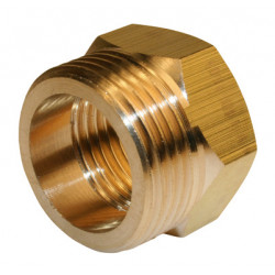 Mamelon à visser laiton M 33 x 42 pour tube en cuivre de marque Centrale Brico, référence: B6454300