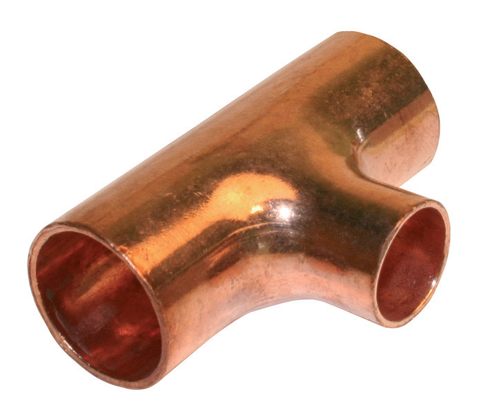 QUICK PLOMBERIE Raccord Té réduit à souder cuivre D.12 pour tube en cuivre - vue 2