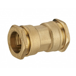 Manchon à compression laiton D.25 pour tube en polyéthylène de marque QUICK PLOMBERIE, référence: B6459600