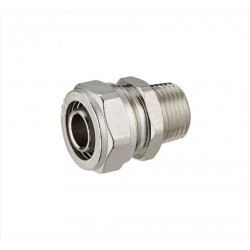 Manchon à compression laiton M 20 x 27 pour tube en multicouche de marque Centrale Brico, référence: B6460600