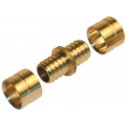 Manchon à glissement laiton D.16 pour tube en per de marque Centrale Brico, référence: B6460900