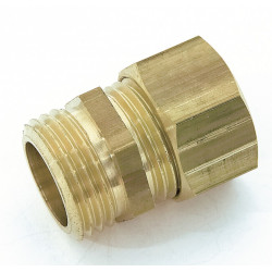 Manchon rapide laiton M 15 x 21 pour tube en cuivre de marque QUICK PLOMBERIE, référence: B6465200