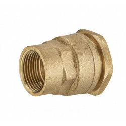 Raccord à compression laiton D.20 pour tube en polyéthylène de marque QUICK PLOMBERIE, référence: B6465900