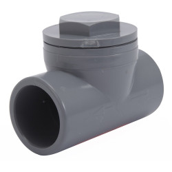 Clapet antiretour en pvc à coller, femelle / femelle, D.40 de marque Centrale Brico, référence: B6475400