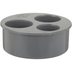 Tampon de réduction opercules en pvc à coller, femelle / mâle, D100/40/40/32 de marque Centrale Brico, référence: B6476200
