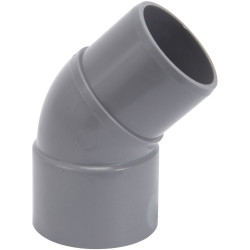 Coude 45° en pvc à coller, femelle / mâle, D.32 de marque Centrale Brico, référence: B6476700