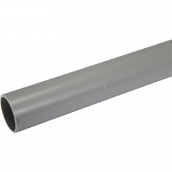 Tube d'évacuation PVC, Diam.50 mm, L.1 m de marque Centrale Brico, référence: B6480100