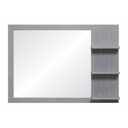 Miroir encadré l.85 x H.60 cm, effet chêne grisé, HOMESIGHT Seaside - Centrale Brico
