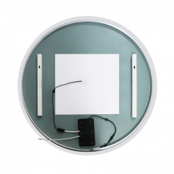 Miroir lumineux avec éclairage intégré, l.60 x H.60 cm Renzo - Centrale Brico