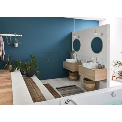 Miroir lumineux avec éclairage intégré, l.60 x H.60 cm Renzo - Centrale Brico