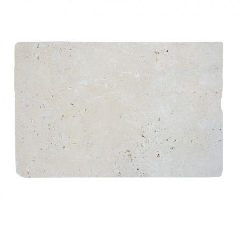 Travertin sol et mur intenso effet pierre beige foncé Travertin l.40.6 x L.61 cm - Centrale Brico