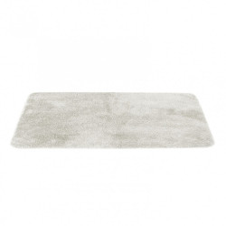 Tapis de bain l.50 x L.80 cm blanc casse, Joy de marque Centrale Brico, référence: B6496200