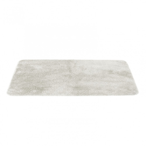 Tapis de bain l.50 x L.80 cm blanc casse, Joy - Centrale Brico