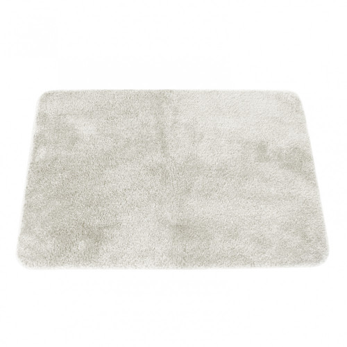 Tapis de bain l.50 x L.80 cm blanc casse, Joy - Centrale Brico