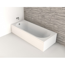 Baignoire rectangulaire L.160x l.70 cm blanc Nerea - Centrale Brico