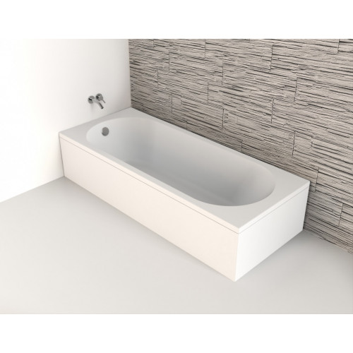 Baignoire rectangulaire L.160x l.70 cm blanc Nerea - Centrale Brico