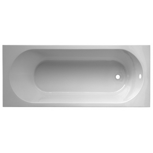 Baignoire rectangulaire L.160x l.70 cm blanc Nerea - Centrale Brico