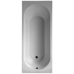 Baignoire rectangulaire L.160x l.70 cm blanc Nerea - Centrale Brico
